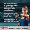 SPRI Wrist Weights Thumblock Arm Weights Set for Women & Men (Available in 2lb or 4lb Sets)(4 lbs (2 lbs Each))