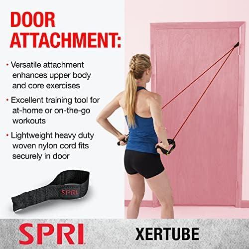 imageSPRI Xertube Resistance Bands with Handles All Exercise Cords Sold Separately with Home Gym Workout Fitness Door Anchor Attachment OptionLight