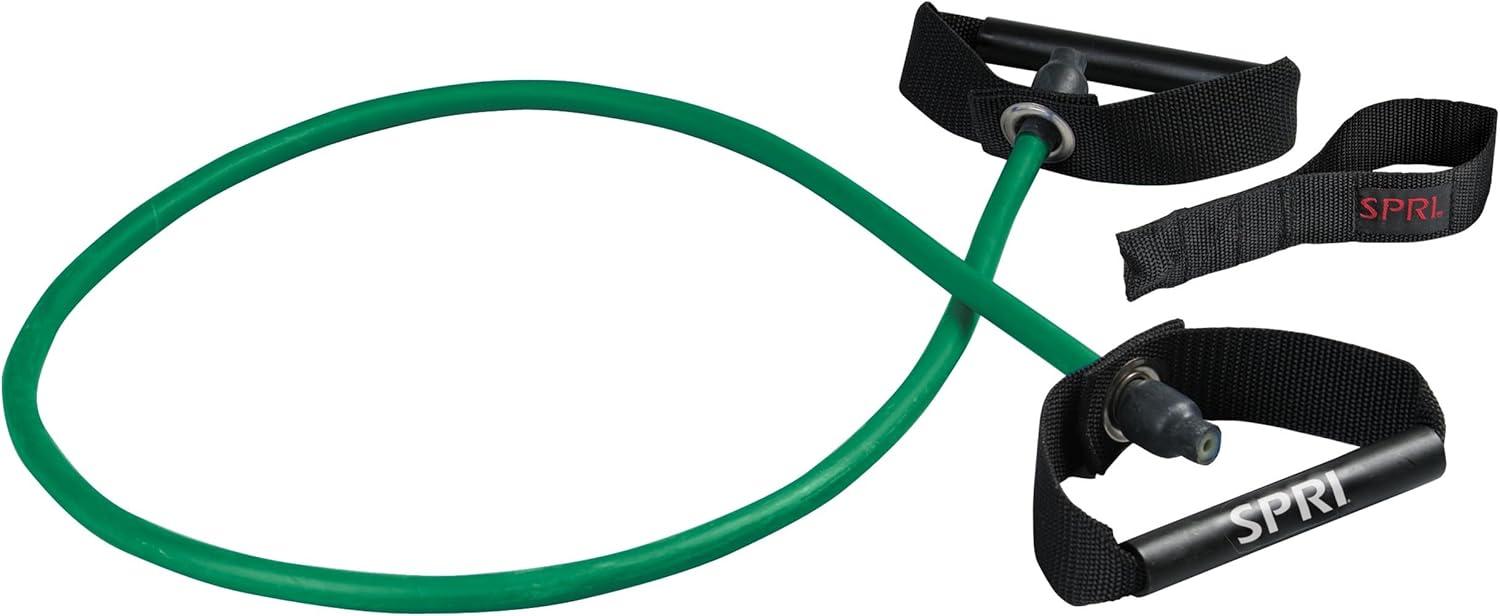 imageSPRI Xertube Resistance Bands with Handles All Exercise Cords Sold Separately with Home Gym Workout Fitness Door Anchor Attachment OptionLight