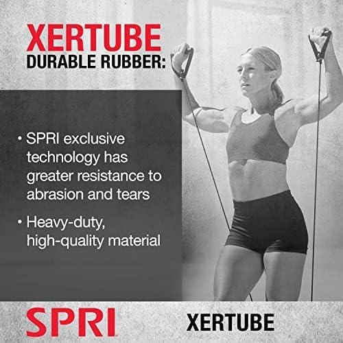 imageSPRI Xertube Resistance Bands with Handles All Exercise Cords Sold Separately with Home Gym Workout Fitness Door Anchor Attachment OptionMedium