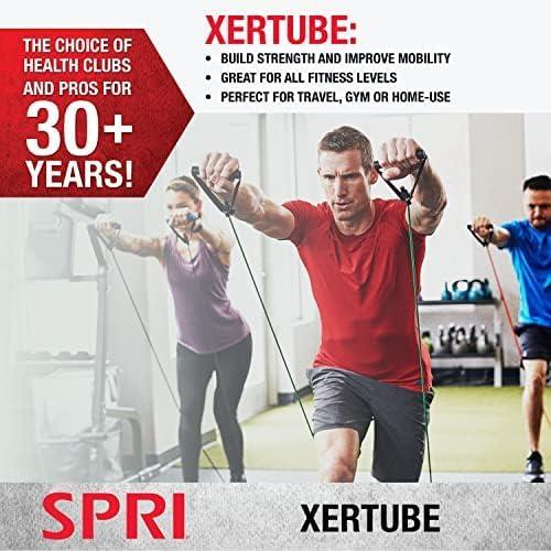 imageSPRI Xertube Resistance Bands with Handles All Exercise Cords Sold Separately with Home Gym Workout Fitness Door Anchor Attachment OptionMedium