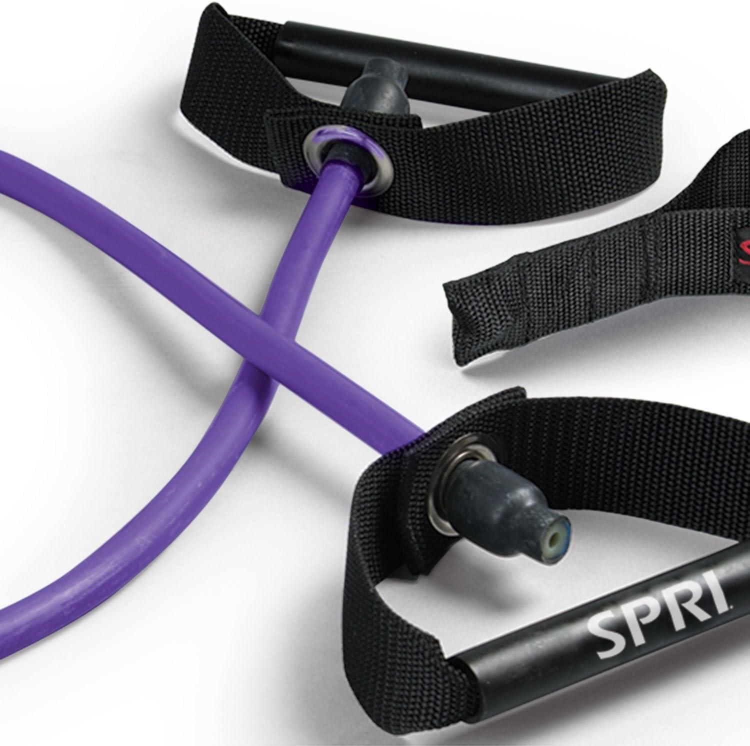 imageSPRI Xertube Resistance Bands with Handles All Exercise Cords Sold Separately with Home Gym Workout Fitness Door Anchor Attachment OptionUltra Heavy
