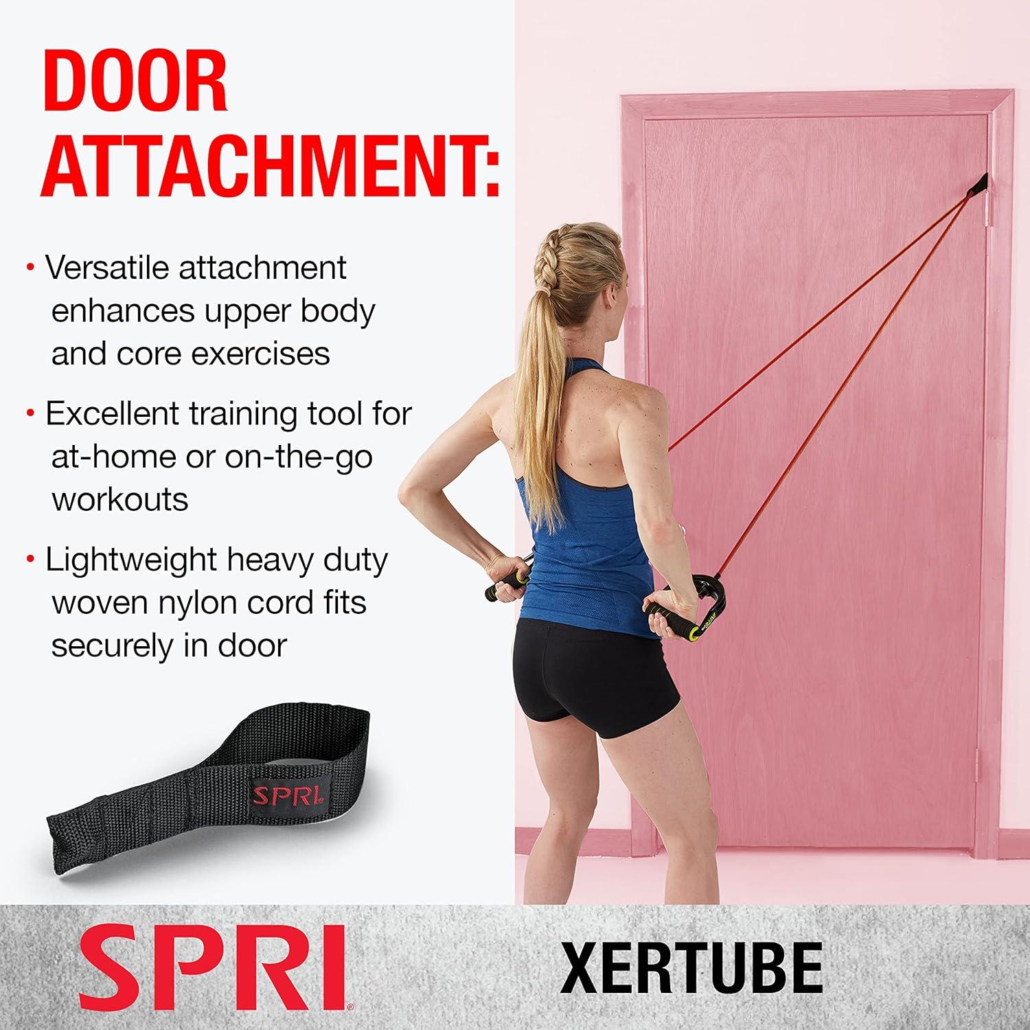 imageSPRI Xertube Resistance Bands with Handles All Exercise Cords Sold Separately with Home Gym Workout Fitness Door Anchor Attachment OptionUltra Heavy