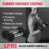 Dumbbells Hand Weights Set of 2 – Rubber Hex Chrome Handle Exercise & Fitness Dumbbell for Home Gym Equipment Workouts Strength Training Free Weights for Women, Men(C) 8-Pound (Pair))