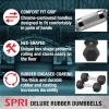 Dumbbells Hand Weights Set of 2 – Rubber Hex Chrome Handle Exercise & Fitness Dumbbell for Home Gym Equipment Workouts Strength Training Free Weights for Women, Men(G) 20-Pound (Pair))