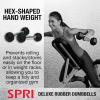 Dumbbells Hand Weights Set of 2 – Rubber Hex Chrome Handle Exercise & Fitness Dumbbell for Home Gym Equipment Workouts Strength Training Free Weights for Women, Men(G) 20-Pound (Pair))