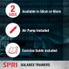 SPRI Balance Trainer Dome Shape Half-Exercise Ball with Non-Skid Base – Pro (65cm) or Sport (50cm) for Balance Training, Strength Building, Toning, and Improved Flexibility(Sport (50cm))
