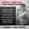 SPRI Dumbbells Hand Weights Set of 2 – Vinyl Coated Exercise & Fitness Dumbbell for Home Gym Equipment Workouts Strength Training Free Weights for Women, Men (1-10 Pound, 12, 15, 18, 20 lb)((H) Black | 8-Pound)