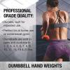 SPRI Dumbbells Hand Weights Set of 2 – Vinyl Coated Exercise & Fitness Dumbbell for Home Gym Equipment Workouts Strength Training Free Weights for Women, Men (1-10 Pound, 12, 15, 18, 20 lb)((H) Black | 8-Pound)