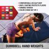 SPRI Dumbbells Hand Weights Set of 2 – Vinyl Coated Exercise & Fitness Dumbbell for Home Gym Equipment Workouts Strength Training Free Weights for Women, Men (1-10 Pound, 12, 15, 18, 20 lb)((M) Dark Green | 18-Pound)