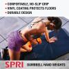 SPRI Dumbbells Hand Weights Set of 2 – Vinyl Coated Exercise & Fitness Dumbbell for Home Gym Equipment Workouts Strength Training Free Weights for Women, Men (1-10 Pound, 12, 15, 18, 20 lb)((L) Dark Grey | 15-Pound)