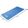 SPRI Pro Exercise Mat for Fitness, Yoga, Pilates, Stretching & Floor Exercises (Available in 55″ or 71″L x 24″W x 0.625-Inch Thick)