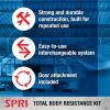 SPRI Resistance Band Kit – Resistance Training Interchangeable Tubes for Full Body Toning – Includes 5 Exercise Bands, Ankle/Wrist Strap with Padded Handles, Door Anchor, Exercise Guide, Carry Bag