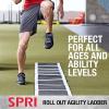 SPRI Roll-Out Agility Ladder Speed Training Equipment – Workout Exercise Fitness Equipment for Sports: Soccer, Football, Baseball, Basketball, Hockey, Boxing, Tennis, Softball