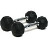 Dumbbells Hand Weights Set of 2 – Rubber Hex Chrome Handle Exercise & Fitness Dumbbell for Home Gym Equipment Workouts Strength Training Free Weights for Women, Men(B) 5-Pound (Pair))