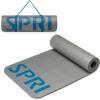 SPRI 12mm Pro Fitness Matt – Thick Exercise Mat for Floor Workouts, Sit-Ups, Push-Ups, Stretching, Toning, and General Fitness – Non-Slip Texture, Cushioned, Portable Rolling Mat with Carrying Strap(Grey)