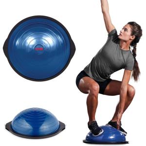 SPRI Balance Trainer Dome Shape Half-Exercise Ball with Non-Skid Base – Pro (65cm) or Sport (50cm) for Balance Training, Strength Building, Toning, and Improved Flexibility(Sport (50cm))