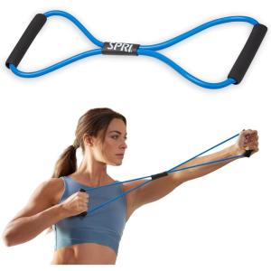 SPRI Ultra Toner Figure 8 Resistance Band with Padded Handles Great for Stretch, Exercise, Fitness Training, Yoga, Resistance Weights, Therapy, Gym or Home Workout Equipment.(Heavy)