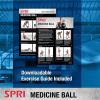 SPRI Medicine Ball – Exercise Workout Ball for Endurance Training – Thick Walled Heavy-Duty Textured Surface, Easy-to-Read Weight Label – Multi-Use Fitness Tool – Durable Construction(08-Pound (Orange))