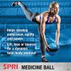 SPRI Medicine Ball – Exercise Workout Ball for Endurance Training – Thick Walled Heavy-Duty Textured Surface, Easy-to-Read Weight Label – Multi-Use Fitness Tool – Durable Construction(08-Pound (Orange))