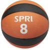 SPRI Medicine Ball – Exercise Workout Ball for Endurance Training – Thick Walled Heavy-Duty Textured Surface, Easy-to-Read Weight Label – Multi-Use Fitness Tool – Durable Construction(08-Pound (Orange))