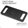 Ruck Plate for Rucking Backpack – Cast Iron Ruck Weights for Ruck Sack – Sold Separately & Available in 5 lb, 10, 15, 20 Pound Options