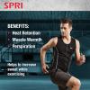 SPRI Men’s Sauna Vest – Comfortable and Durable Neoprene Fabric with Full-Zip Design – for Everyday Use, Fitness & Running(Large)